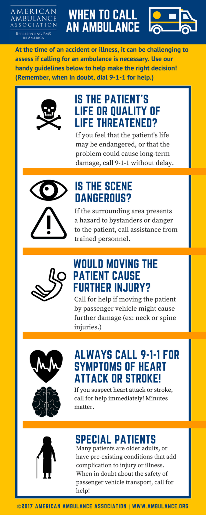 When should you call 911?